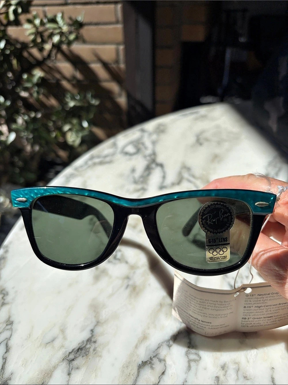 Ray-Ban Vintage B&L Ray-Ban Wayfarer Street Neat Turquoise Mosaic Sunglasses